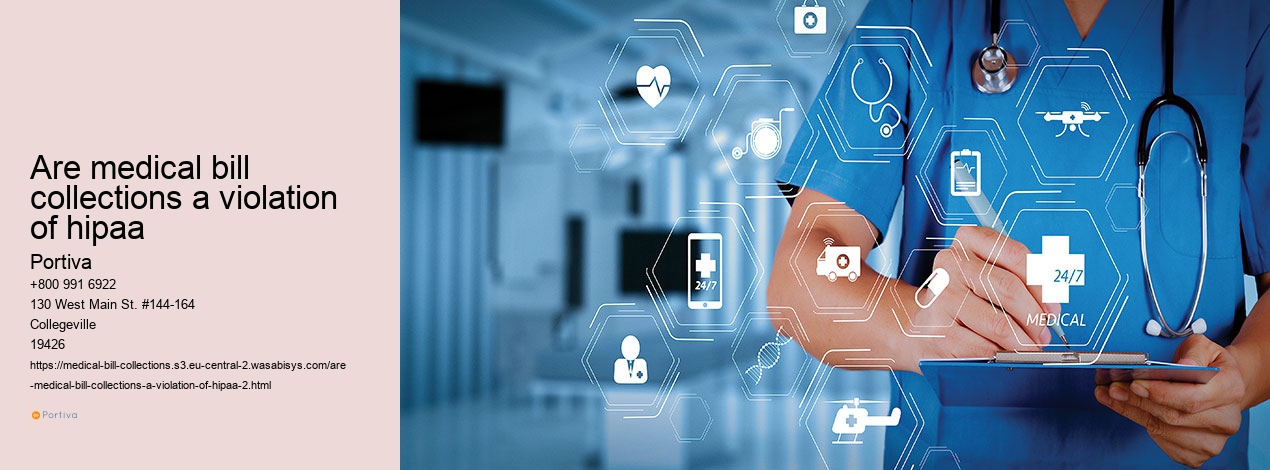 are medical bill collections a violation of hipaa
