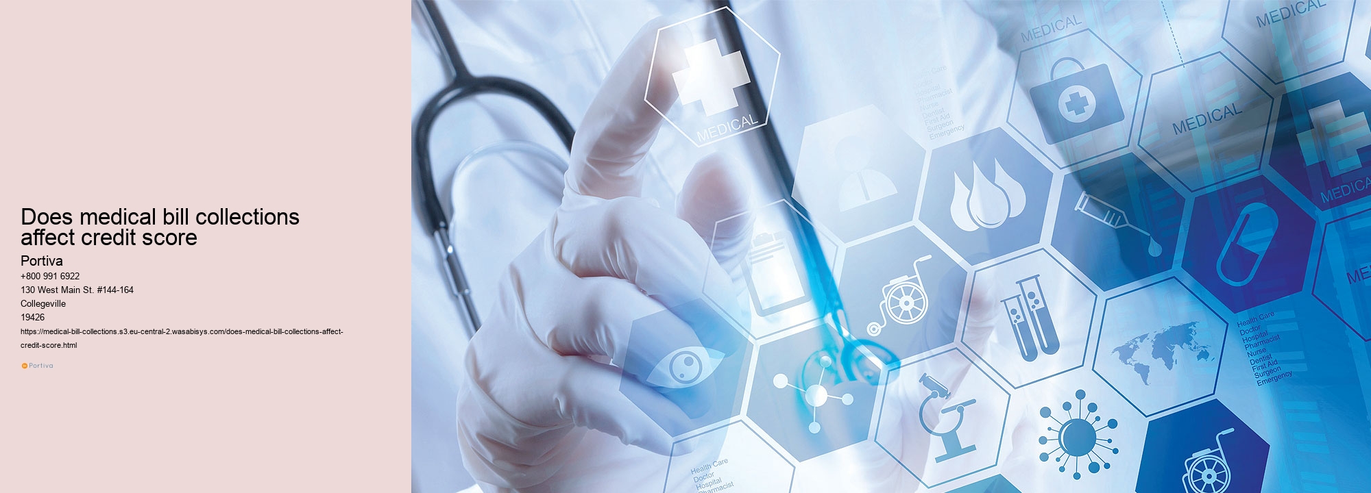 does medical bill collections affect credit score