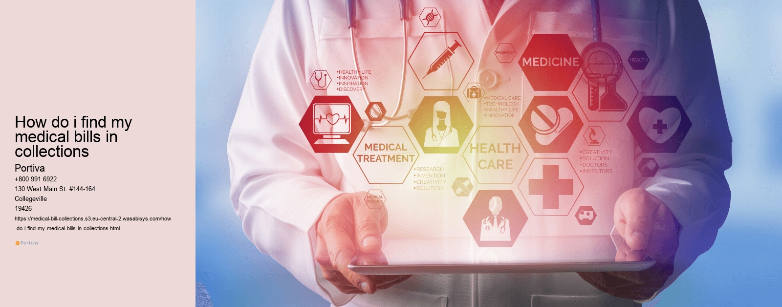 how do i find my medical bills in collections
