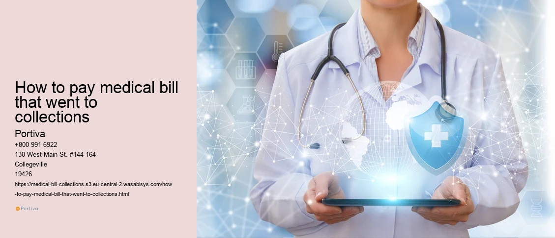 how to pay medical bill that went to collections